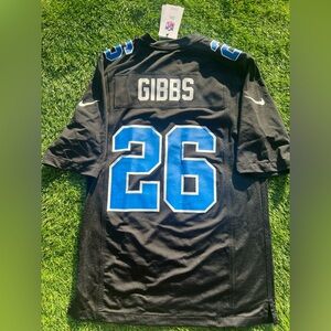 XXL & 3XL Jahmyr Gibbs Detroit Lions Nike NFL Game Jersey #26 - 2nd Alternate